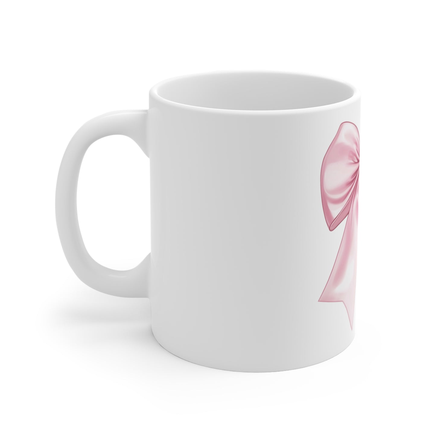 Chic Pink Bow Mug 11oz