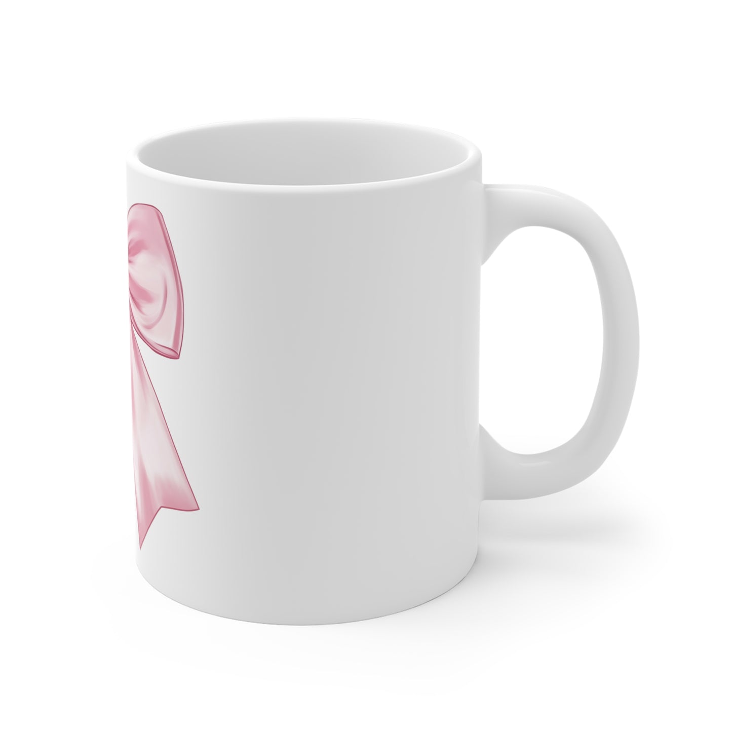 Chic Pink Bow Mug 11oz